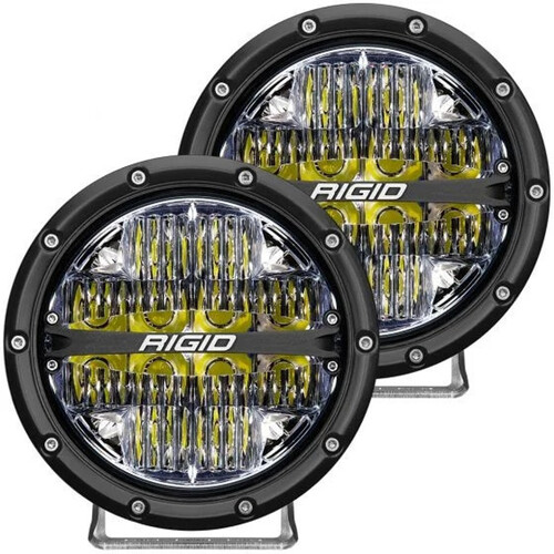 Rigid Industries 360-Series 6inch LED Off-Road Drive Optic w/White Backlight Pair