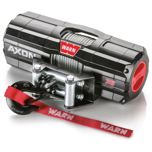 Warn AXON 35 Powersport ATV UTV Winch 3,500 Lb Wire Steel Rope Roller Fairlead