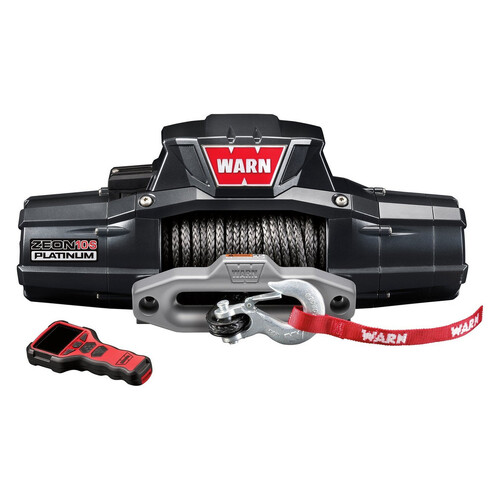 Warn ZEON 10-S Platinum 10000lbs Electric Winch 12V Spydura Synthetic Rope Wireless Remote