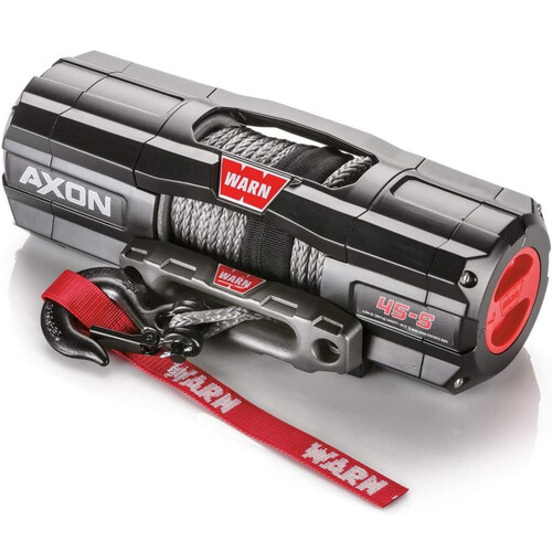 Warn AXON 45-S Powersports ATV UTV Electric Winch 4500lb Spydura Synthetic Cable Rope Hawse Fairlead