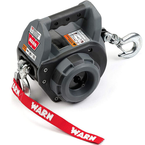 Warn 750lbs Handheld Portable Drill Powered Winch 40' (12. 2 m) Steel Rope