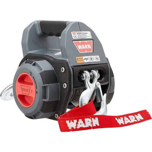 Warn 750lbs Handheld Portable Drill Powered Winch 40' (12. 2 m) Synthetic Rope