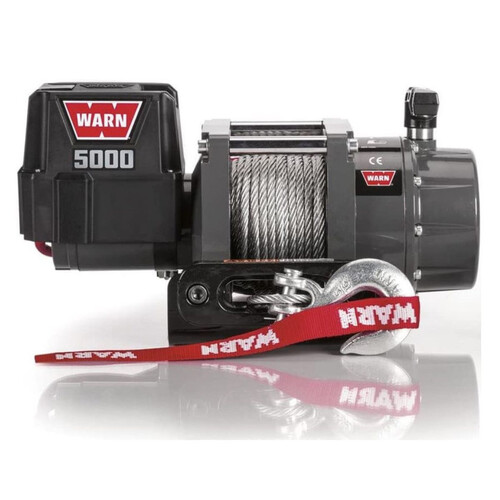 Warn 5000 DC Utility Electric Winch 5000lbs 12V Steel Rope Hawse Fairlead