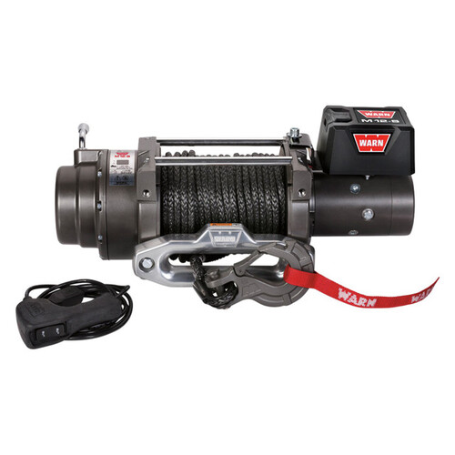 Warn M12-S 12000lb Recovery Electric Winch 12V Spydura Synthetic Rope & Hawse Fairlead